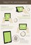 Infographic visualization of usability tablet pc