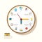 Infographic watch and flat icons idea. Vector illustration.