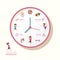 Infographic watch and flat icons idea. Vector illustration. heal