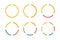 Infographics circles icon set. Business concept