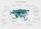 Infographics continent Eurasia blue