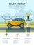 Infographics of electro cars. Eco conceptual pictures with electronic automobiles