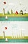 Infographics elements with a lighthouse