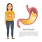 Infographics of gastritis