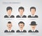 Infographics people silhouette graphic design