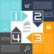 Infographics Square with Arrows Abstract Options F