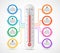 Infographics thermometer design template.