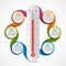 Infographics thermometer design template.