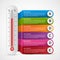 Infographics thermometer design template.