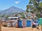 Informal settlement in South Africa with solar panels.