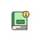 Information book filled outline icon