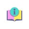 Information book flat icon