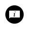 Information Bubble Button Icon.