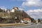 Information center and the old fortress in Velenje, town Velenje, region Savinjska, Slovenia, Europe