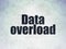 Information concept: Data Overload on Digital Data Paper background