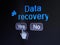 Information concept: Gears icon and Data Recovery