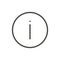 Information icon vector. Line help symbol.