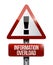 Information overload warning sign illustration