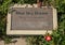 Information plaque for `Blue Sky Dream` by Seth Venable in Arlington Sculpture Garden at Meadowbrook Park in Arlington, Texas.