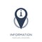 information Point Pin icon. Trendy flat vector information Point