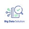 Information processing concept, big data capturing, storage and analysis