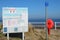 Information sign at Barkby Beach