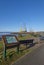 The Information sign at Grassy Beach on the Green Circular Walking and Cycling Route around Dundee.