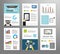 Information technology or business infographic elements. IT background. Business background. Mobile technology. Brochure template.