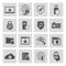 Information technology security icons set