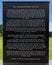 Informational tribute, part of the Vietnam War Memorial at Veteran`s Park in the City of Arlington, Texas.