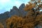 Infrared close-up of the Organ Mountains.