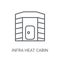Infrared heat cabin icon. Trendy Infrared heat cabin logo concep