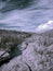 Infrared photography of South Ural Mountain