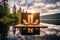 infrared sauna cabin by a tranquil lakeside setting