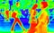 Infrared thermal scanner detecting people