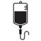 Infusion icon on white background. blood bag sign. Intravenous bag symbol. flat style