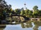 Ingetsu pond on the grounds of Shosei-en garden in Kyoto