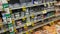 Ingles retail grocery store interior pan of cheese section in dairy
