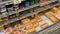 Ingles retail grocery store interior pan of cheese section and prices