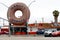 Inglewood (Los Angeles) California: Randy\\\'s Donuts with a giant doughnut