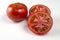 Ingredient for Caprese salad. Tomatoes isolated on white.