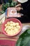 Ingredient for making Chung cake by female craftsman closeup. Traditional Vietnamese New Year Tet food.