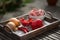 Ingredients for calf goulash, raw meat