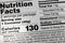 Ingredients calories food sodium label nutrition facts