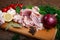 Ingredients for coocking rabbit\'s ribs