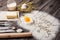 Ingredients for the dough and baking. Easter