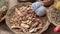 Ingredients for dyeing fabrics, Colorful Peruvian Harvest Table - Corn and Herbs , Peru