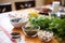 ingredients for escargot preparation on table