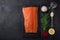 ingredients for gravlax, scandinavian beet-cured salmon