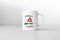 Ingushetia flag on white coffee mug.